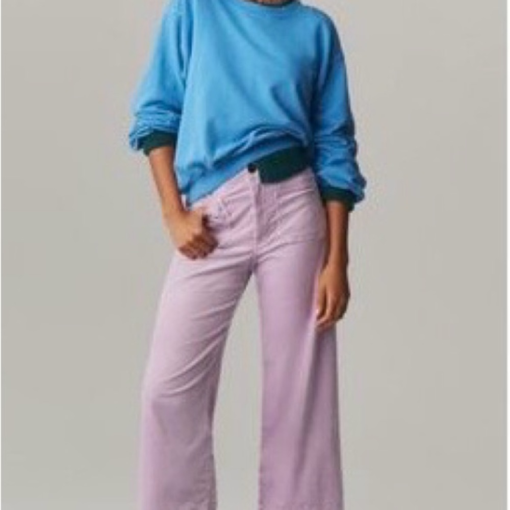 Colette corduroy crop wide leg pants by Maeve